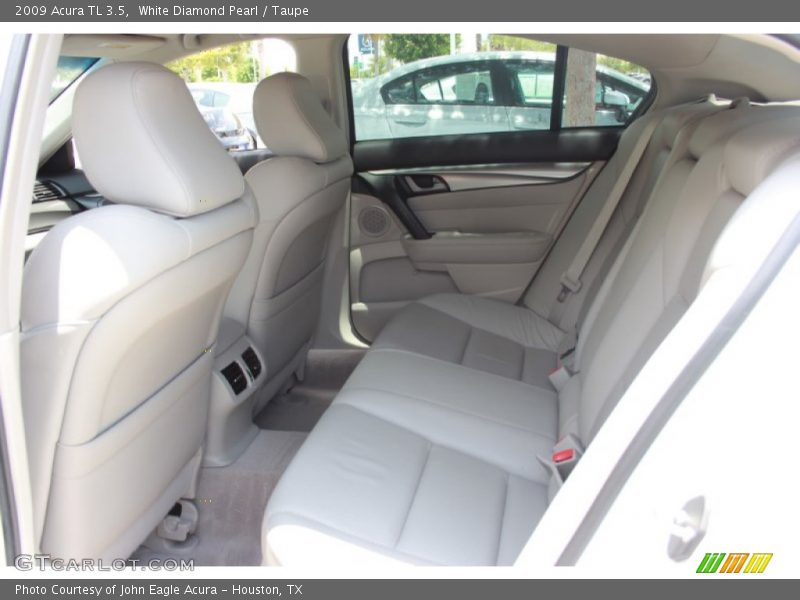 White Diamond Pearl / Taupe 2009 Acura TL 3.5