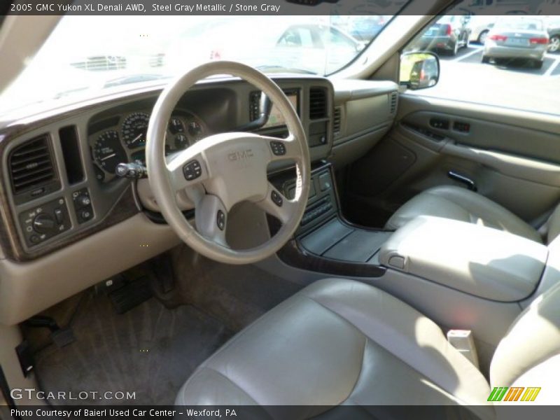 Steel Gray Metallic / Stone Gray 2005 GMC Yukon XL Denali AWD