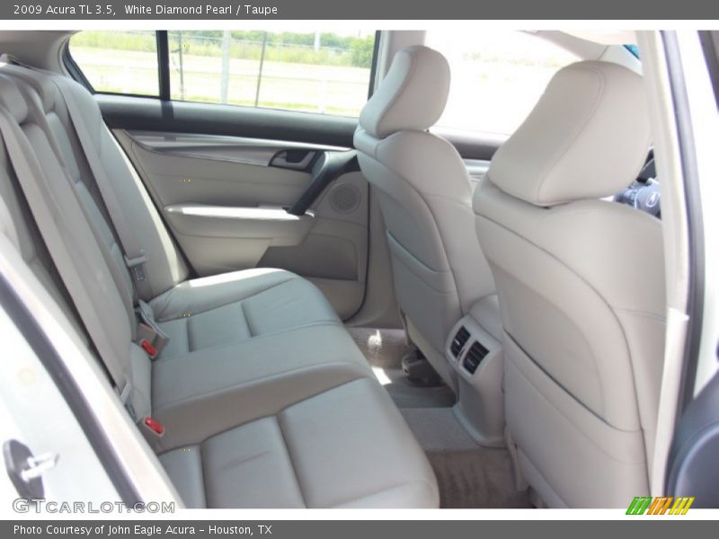 White Diamond Pearl / Taupe 2009 Acura TL 3.5
