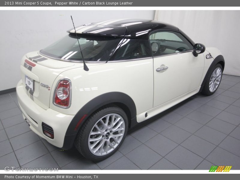 Pepper White / Carbon Black Lounge Leather 2013 Mini Cooper S Coupe