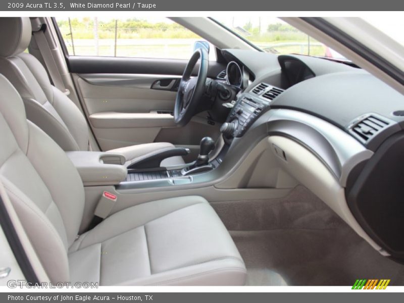 White Diamond Pearl / Taupe 2009 Acura TL 3.5