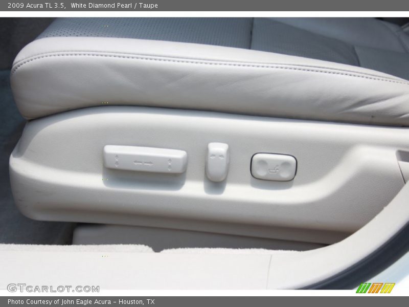 White Diamond Pearl / Taupe 2009 Acura TL 3.5