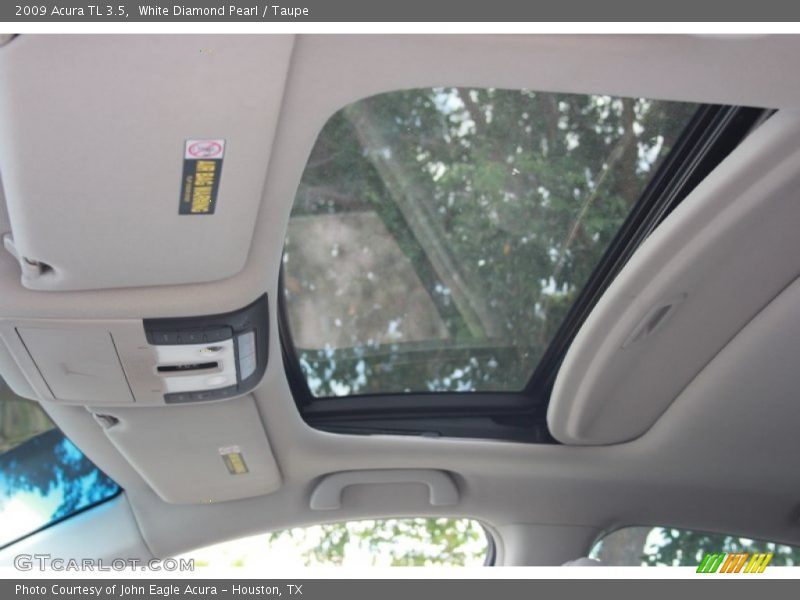 White Diamond Pearl / Taupe 2009 Acura TL 3.5