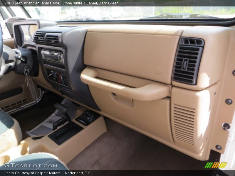 Stone White / Camel/Dark Green 2000 Jeep Wrangler Sahara 4x4