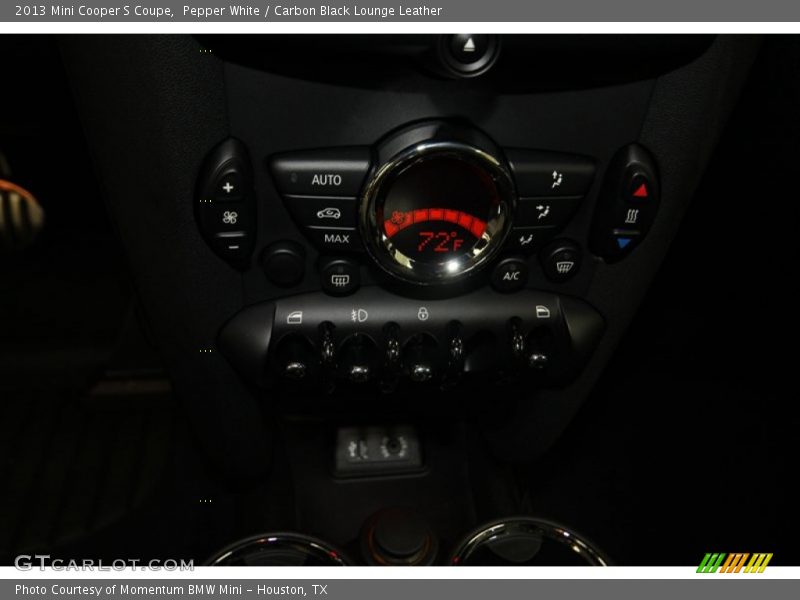 Pepper White / Carbon Black Lounge Leather 2013 Mini Cooper S Coupe