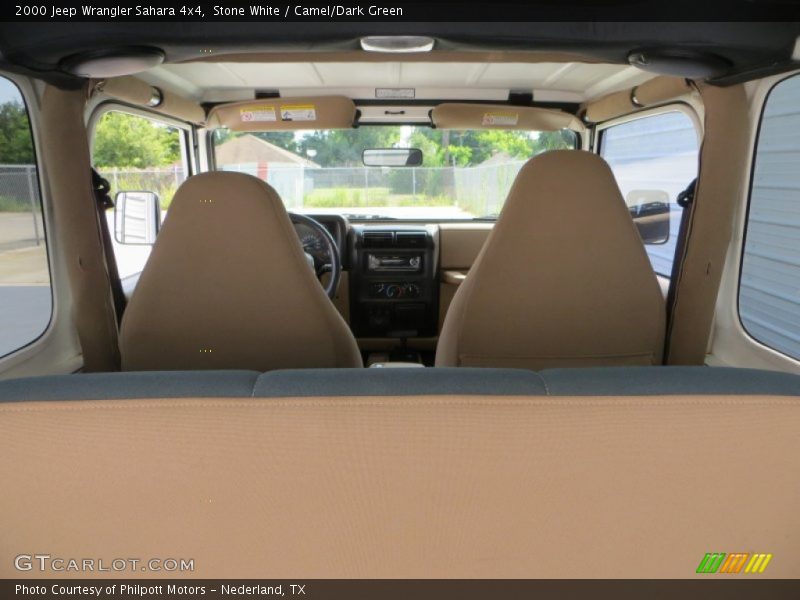 Stone White / Camel/Dark Green 2000 Jeep Wrangler Sahara 4x4