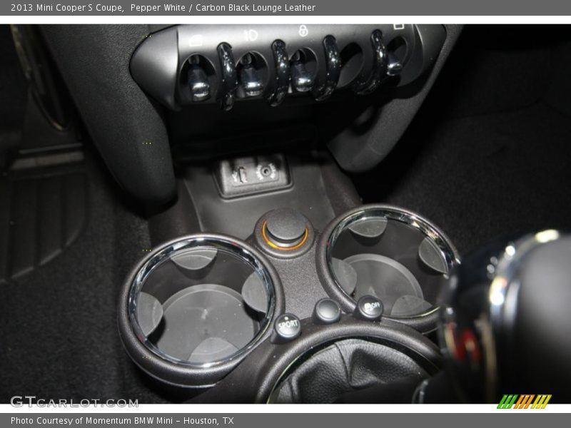 Pepper White / Carbon Black Lounge Leather 2013 Mini Cooper S Coupe