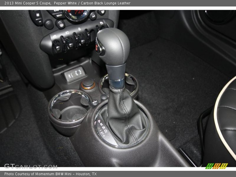 Pepper White / Carbon Black Lounge Leather 2013 Mini Cooper S Coupe