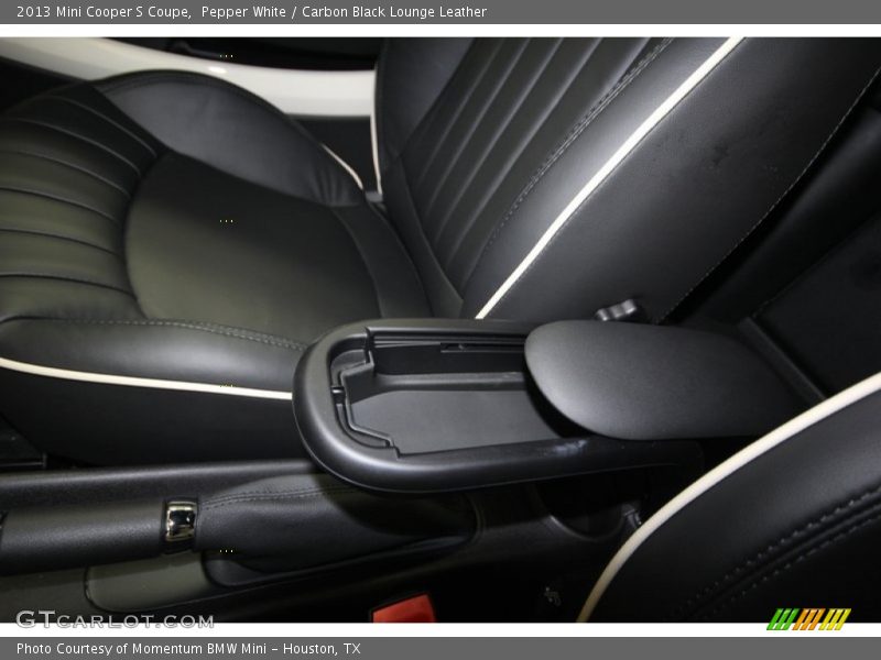 Pepper White / Carbon Black Lounge Leather 2013 Mini Cooper S Coupe