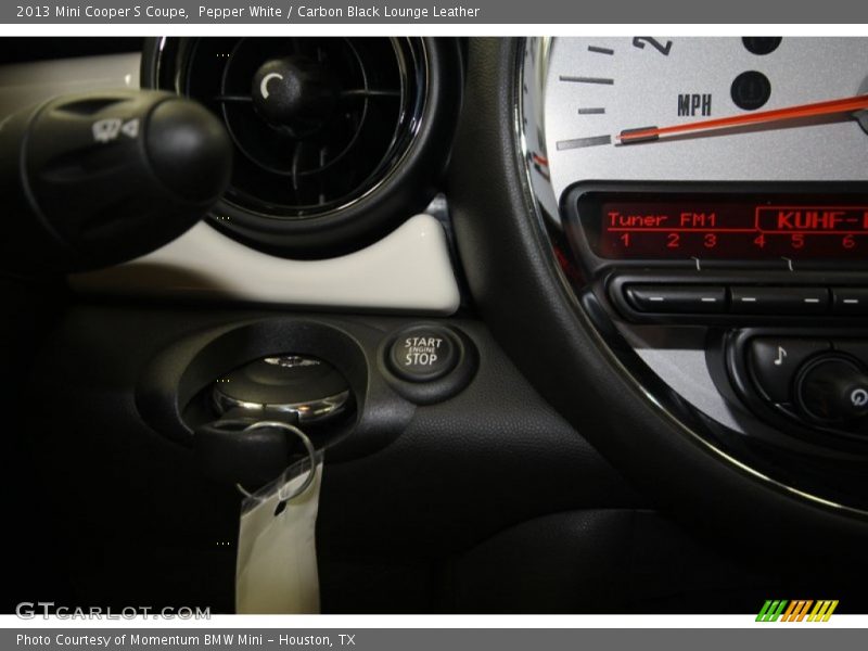 Pepper White / Carbon Black Lounge Leather 2013 Mini Cooper S Coupe