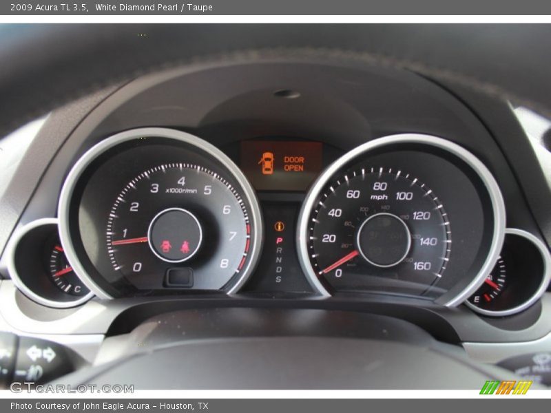 White Diamond Pearl / Taupe 2009 Acura TL 3.5