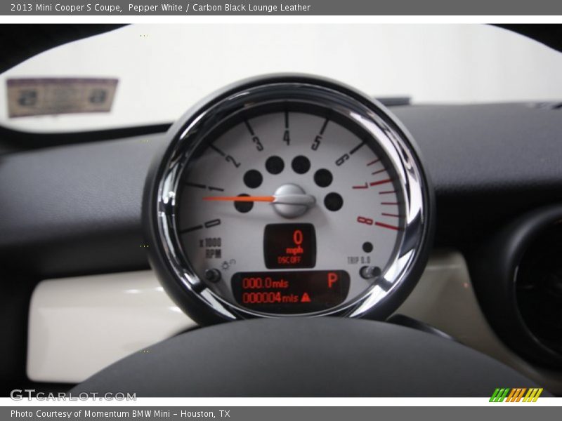Pepper White / Carbon Black Lounge Leather 2013 Mini Cooper S Coupe