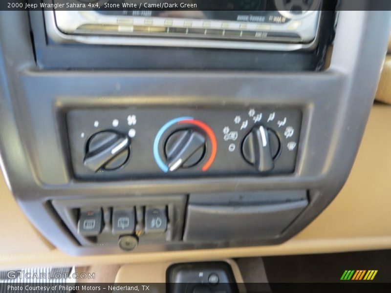 Stone White / Camel/Dark Green 2000 Jeep Wrangler Sahara 4x4