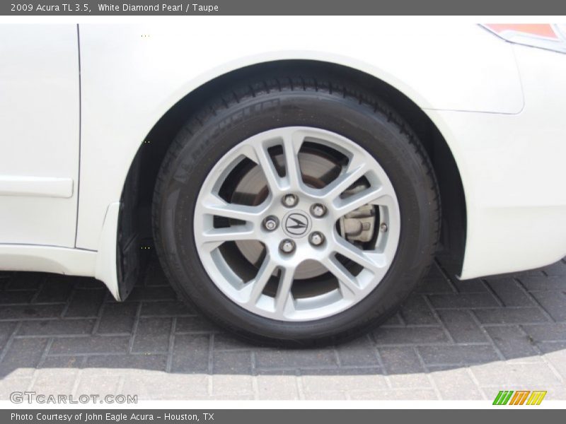 White Diamond Pearl / Taupe 2009 Acura TL 3.5