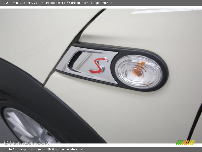 Pepper White / Carbon Black Lounge Leather 2013 Mini Cooper S Coupe