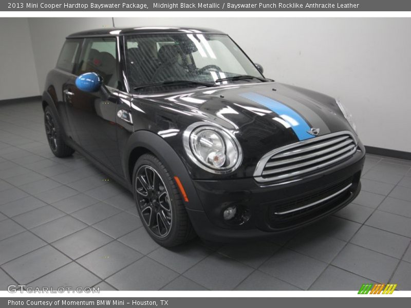 Midnight Black Metallic / Bayswater Punch Rocklike Anthracite Leather 2013 Mini Cooper Hardtop Bayswater Package
