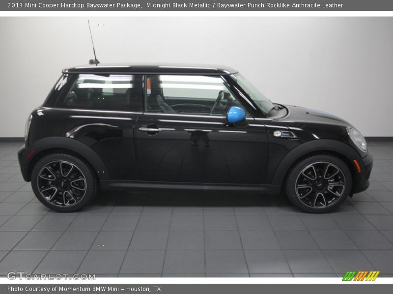 Midnight Black Metallic / Bayswater Punch Rocklike Anthracite Leather 2013 Mini Cooper Hardtop Bayswater Package