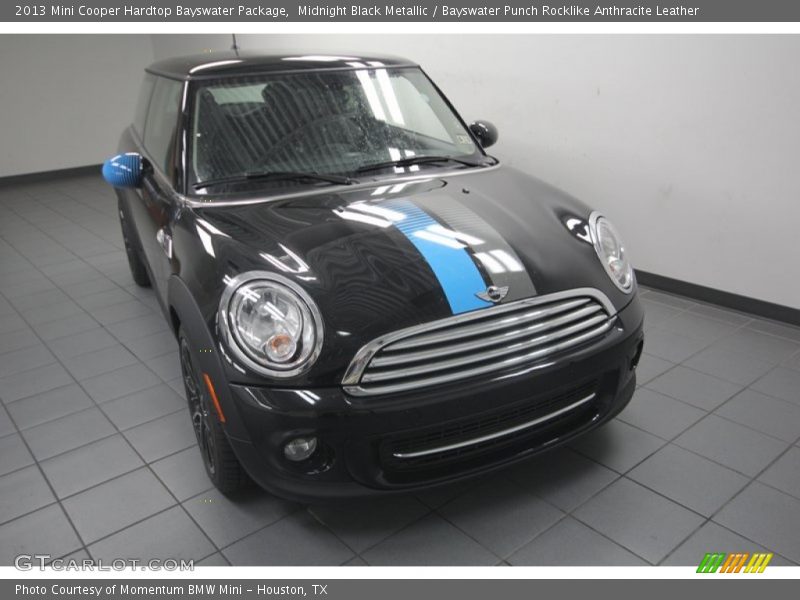 Midnight Black Metallic / Bayswater Punch Rocklike Anthracite Leather 2013 Mini Cooper Hardtop Bayswater Package