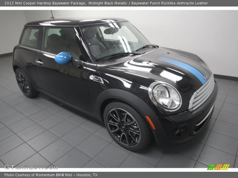 Midnight Black Metallic / Bayswater Punch Rocklike Anthracite Leather 2013 Mini Cooper Hardtop Bayswater Package