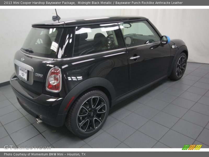 Midnight Black Metallic / Bayswater Punch Rocklike Anthracite Leather 2013 Mini Cooper Hardtop Bayswater Package