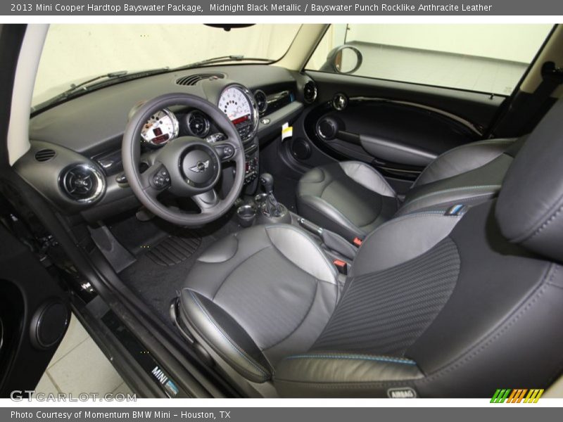Midnight Black Metallic / Bayswater Punch Rocklike Anthracite Leather 2013 Mini Cooper Hardtop Bayswater Package
