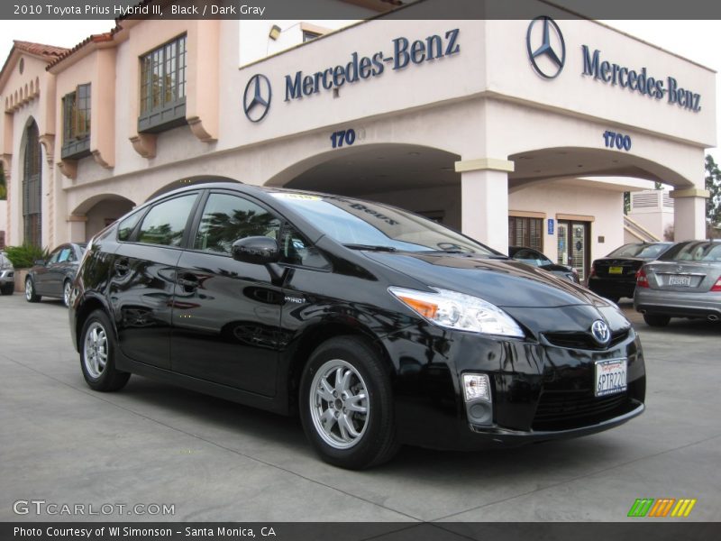 Black / Dark Gray 2010 Toyota Prius Hybrid III