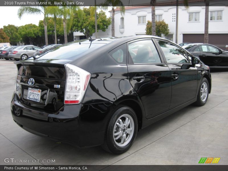 Black / Dark Gray 2010 Toyota Prius Hybrid III