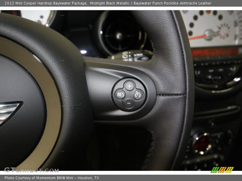 Midnight Black Metallic / Bayswater Punch Rocklike Anthracite Leather 2013 Mini Cooper Hardtop Bayswater Package