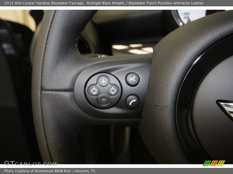Midnight Black Metallic / Bayswater Punch Rocklike Anthracite Leather 2013 Mini Cooper Hardtop Bayswater Package