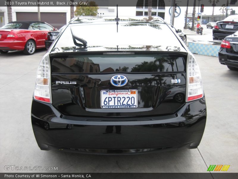 Black / Dark Gray 2010 Toyota Prius Hybrid III