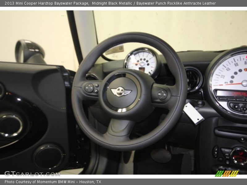 Midnight Black Metallic / Bayswater Punch Rocklike Anthracite Leather 2013 Mini Cooper Hardtop Bayswater Package