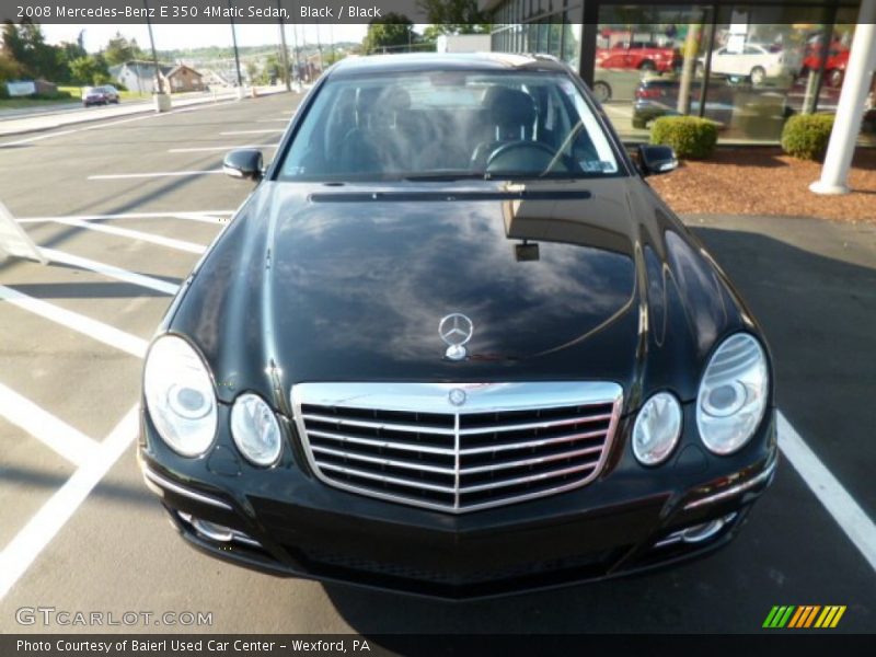 Black / Black 2008 Mercedes-Benz E 350 4Matic Sedan