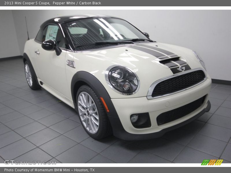 Pepper White / Carbon Black 2013 Mini Cooper S Coupe