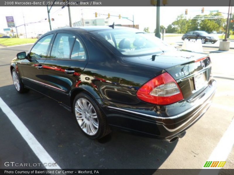 Black / Black 2008 Mercedes-Benz E 350 4Matic Sedan