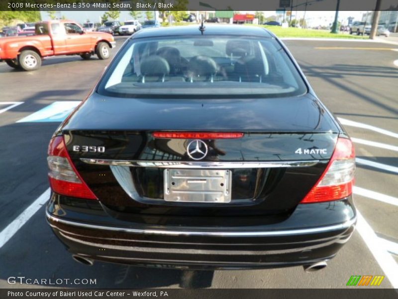 Black / Black 2008 Mercedes-Benz E 350 4Matic Sedan