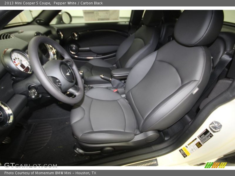 Pepper White / Carbon Black 2013 Mini Cooper S Coupe