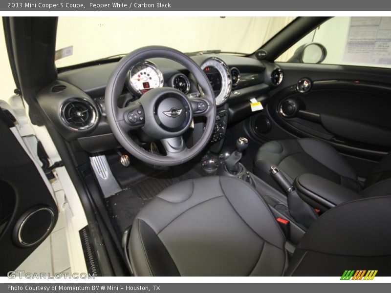 Pepper White / Carbon Black 2013 Mini Cooper S Coupe