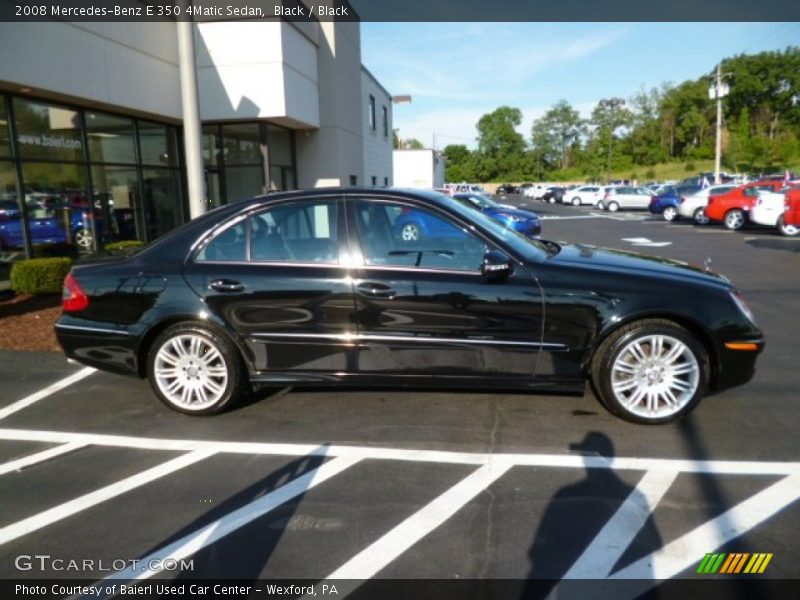 Black / Black 2008 Mercedes-Benz E 350 4Matic Sedan