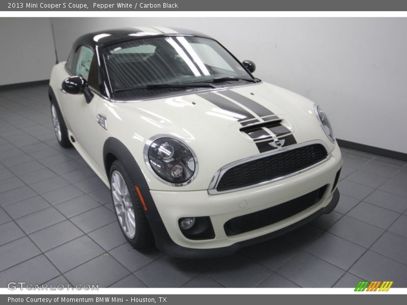 Pepper White / Carbon Black 2013 Mini Cooper S Coupe