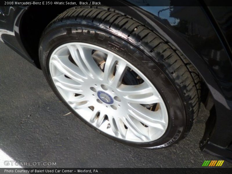 Black / Black 2008 Mercedes-Benz E 350 4Matic Sedan