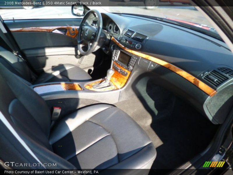 Black / Black 2008 Mercedes-Benz E 350 4Matic Sedan