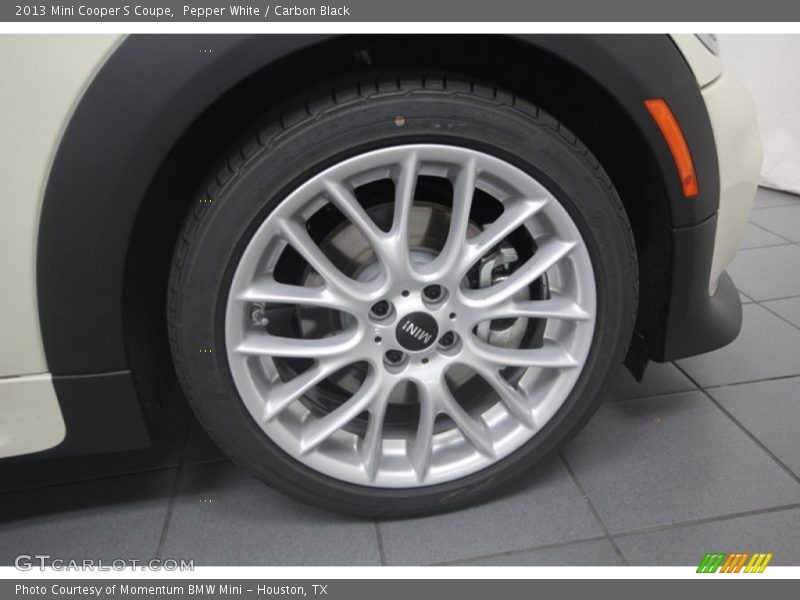 Pepper White / Carbon Black 2013 Mini Cooper S Coupe