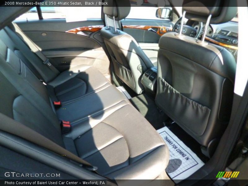 Black / Black 2008 Mercedes-Benz E 350 4Matic Sedan