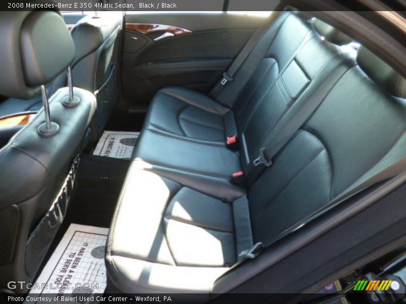 Black / Black 2008 Mercedes-Benz E 350 4Matic Sedan