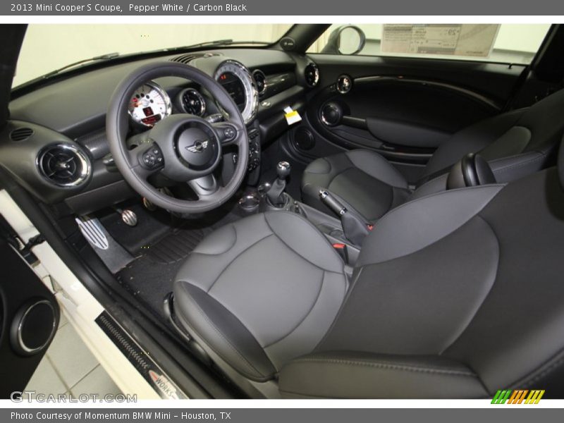 Pepper White / Carbon Black 2013 Mini Cooper S Coupe