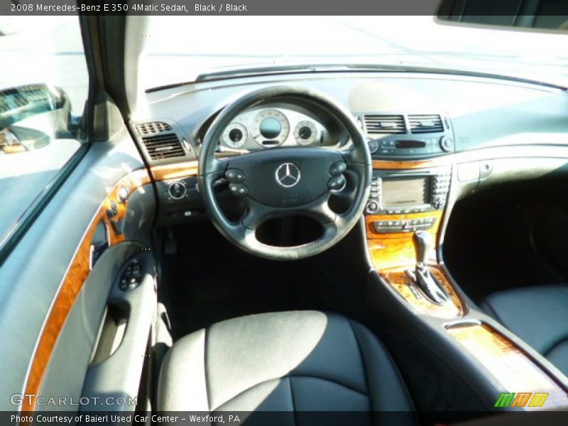 Black / Black 2008 Mercedes-Benz E 350 4Matic Sedan