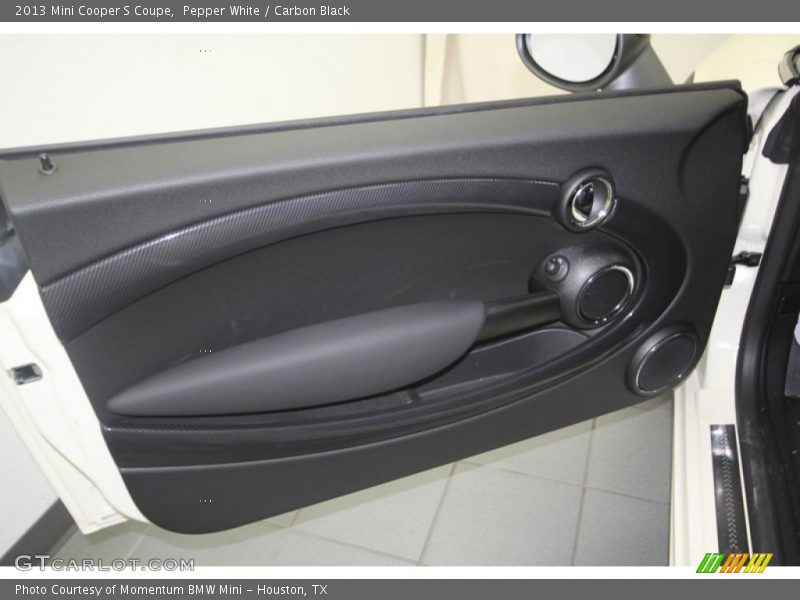 Pepper White / Carbon Black 2013 Mini Cooper S Coupe