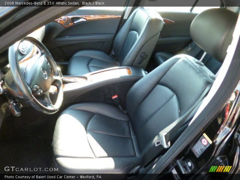 Black / Black 2008 Mercedes-Benz E 350 4Matic Sedan
