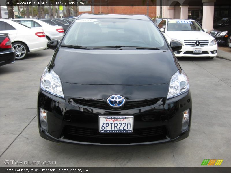 Black / Dark Gray 2010 Toyota Prius Hybrid III
