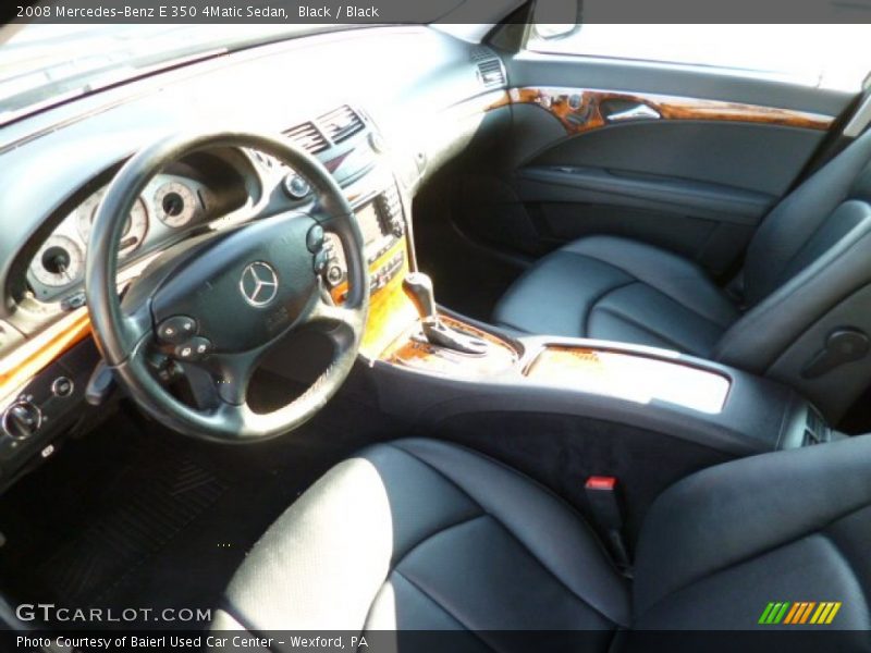Black / Black 2008 Mercedes-Benz E 350 4Matic Sedan
